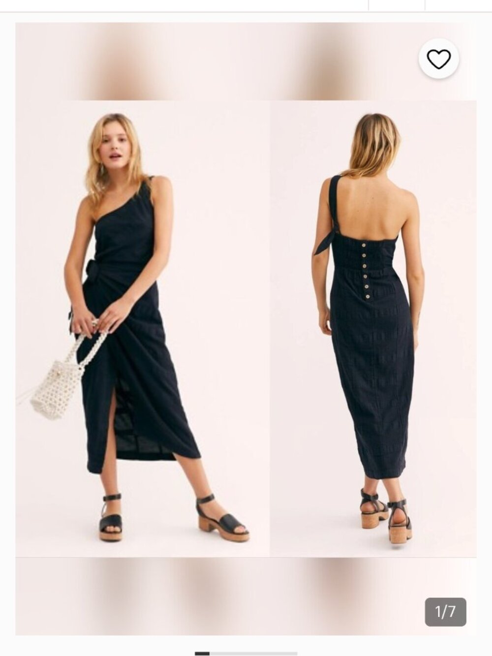 Free people endless summer black endless summer maxi midi dress large